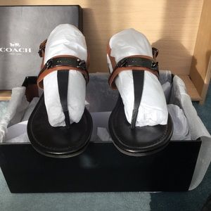 Coach Caterine Mat Leather Sandals